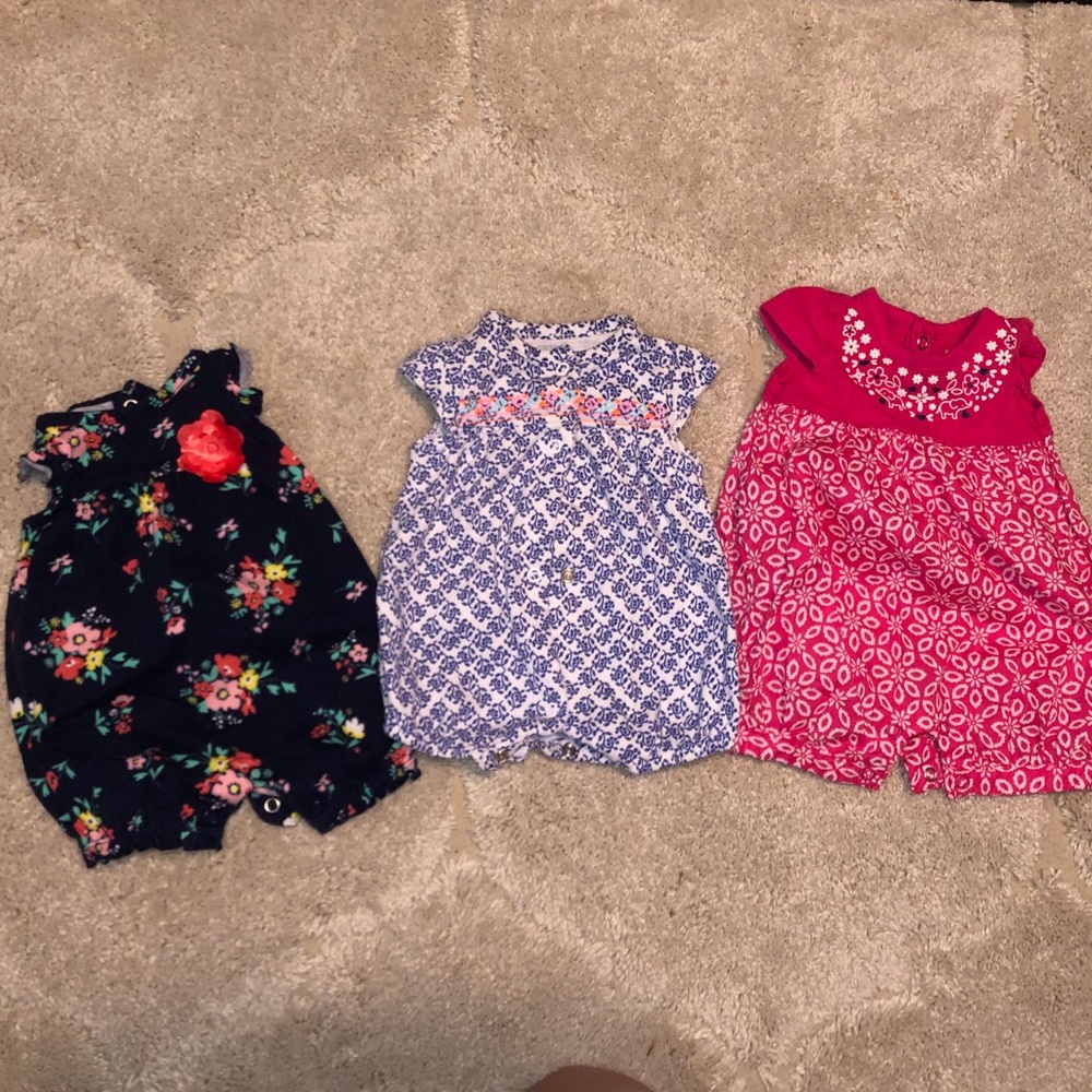 Newborn girl summer bubble bundle